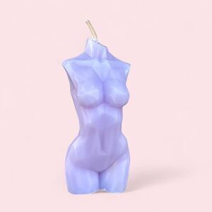 Lavender Geometric Goddess Candle/ Venus candle